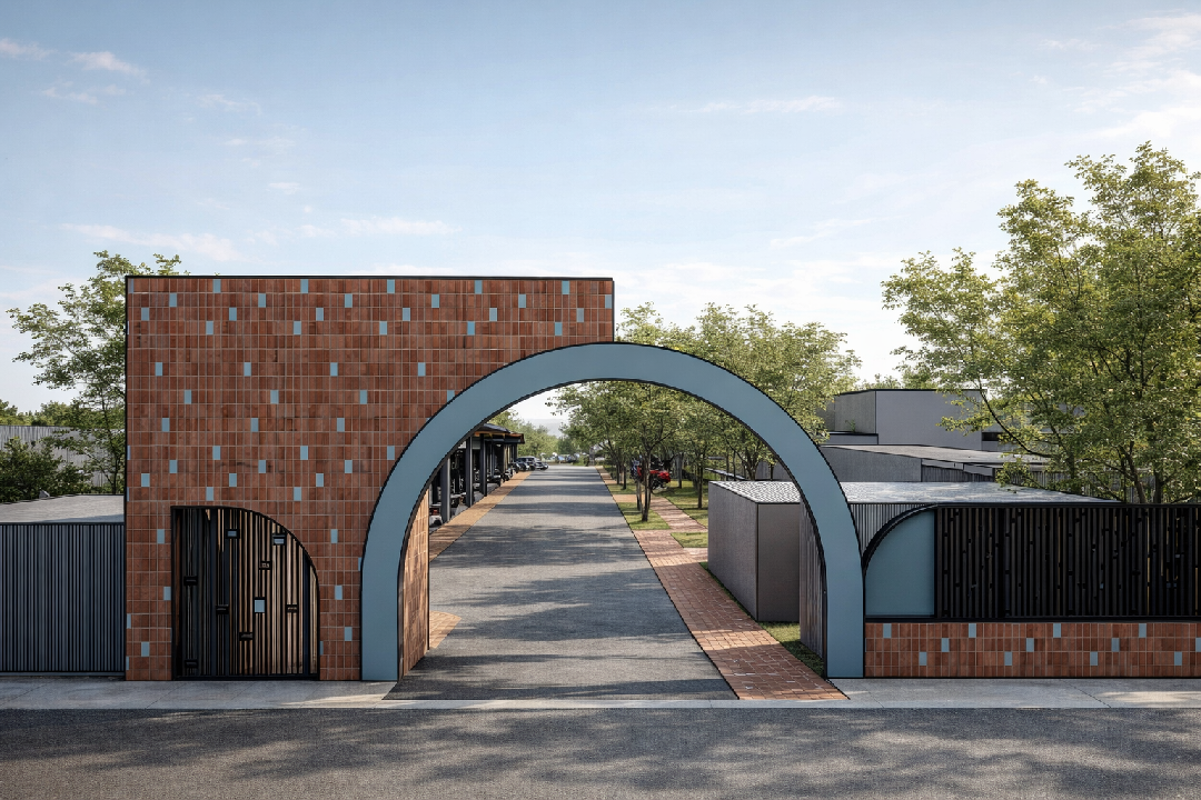 Landscape design of the Babolsar Water Authority Complex