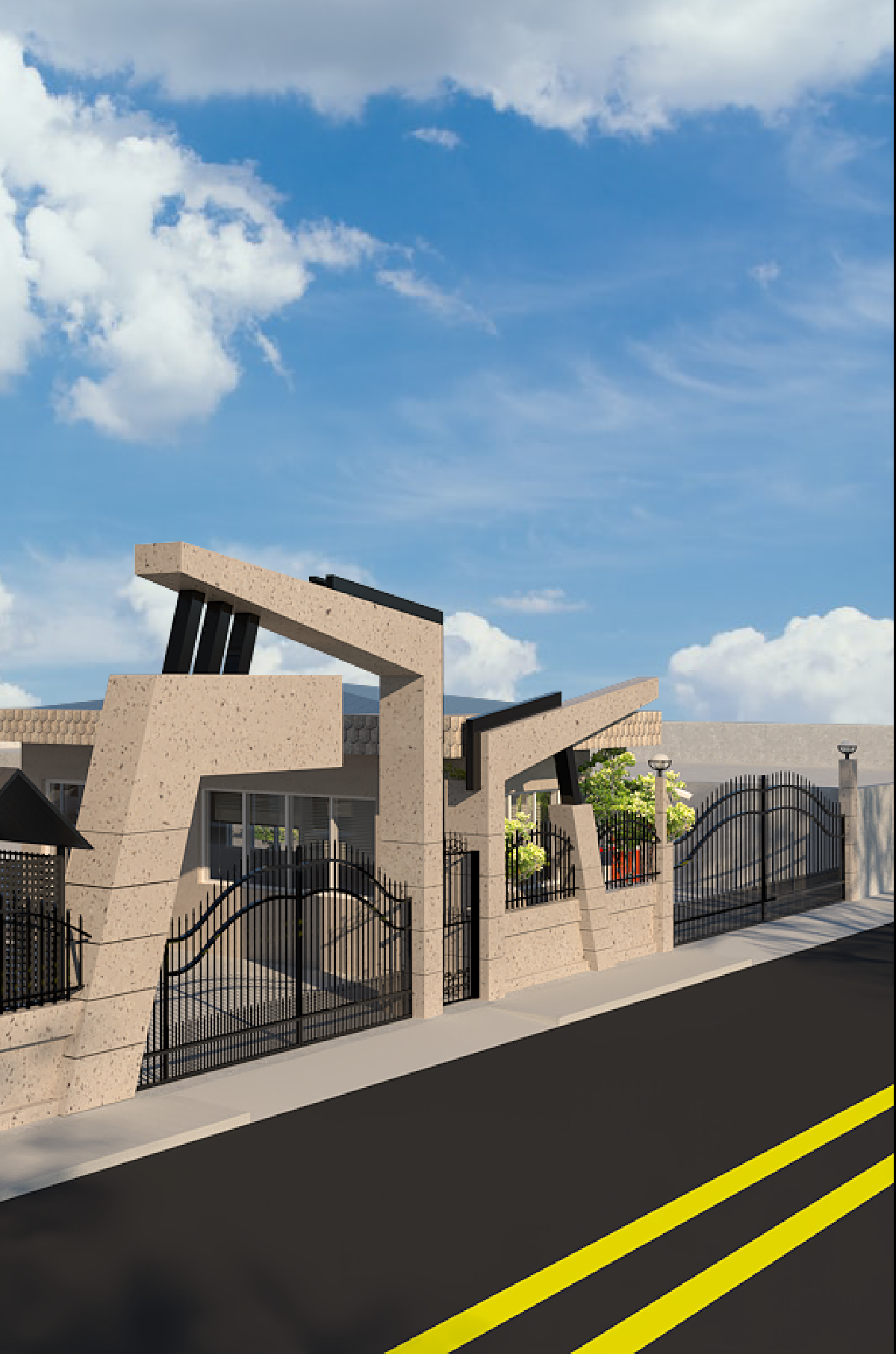 تصميم وتنفيذ بوابة دخول داروساحل تصميم وتنفيذ بوابة دخول داروساحل