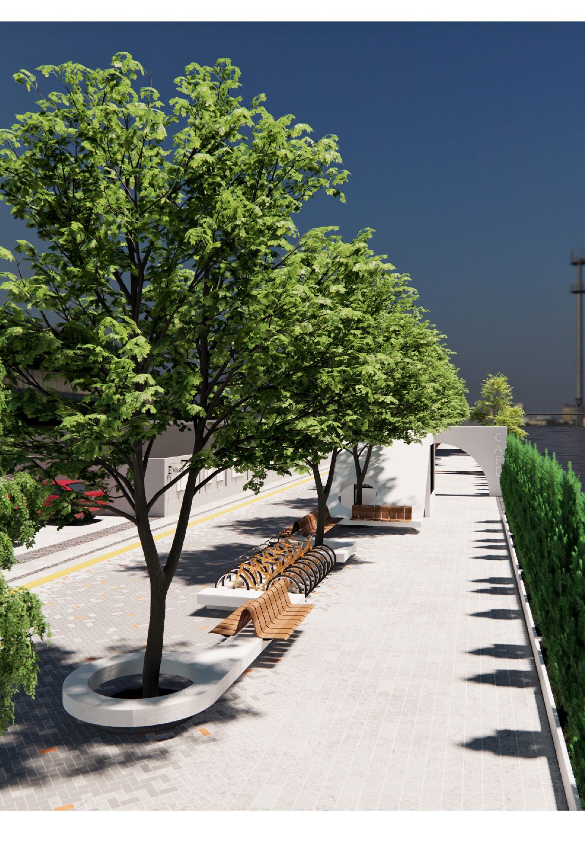 تصميم ممشى المشاة تصميم ممشى المشاة